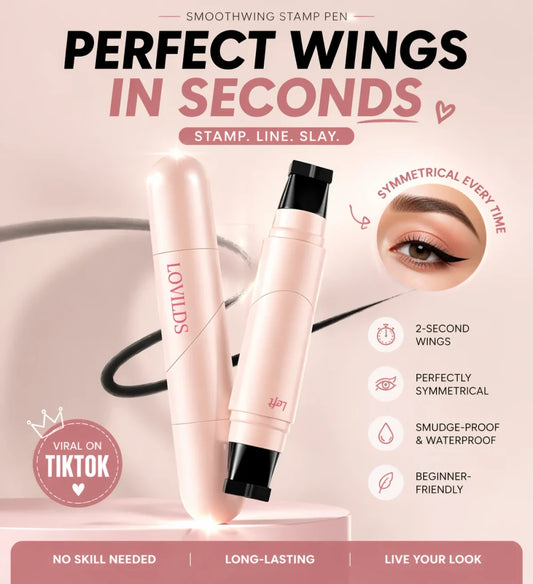 Lunaria Beauty™ 2-in-1 Wing Stamp Eyeliner