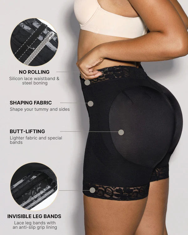 BOOT-YEAH AirSlim Butt-Lifting Lace Short