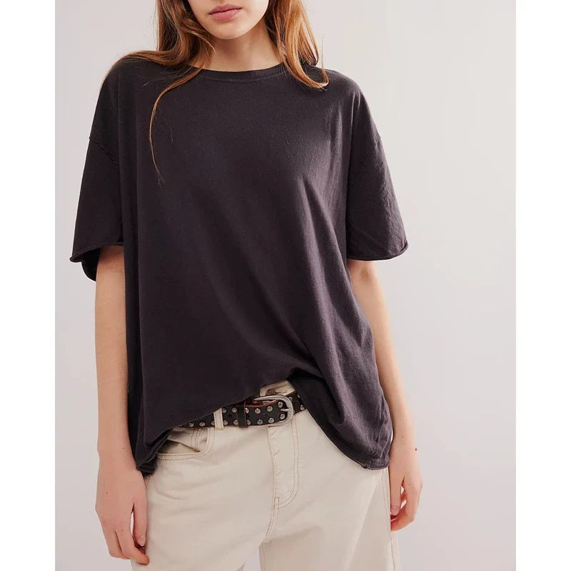 Butterfly Backless Tee – Oversized Cutout Wing Top